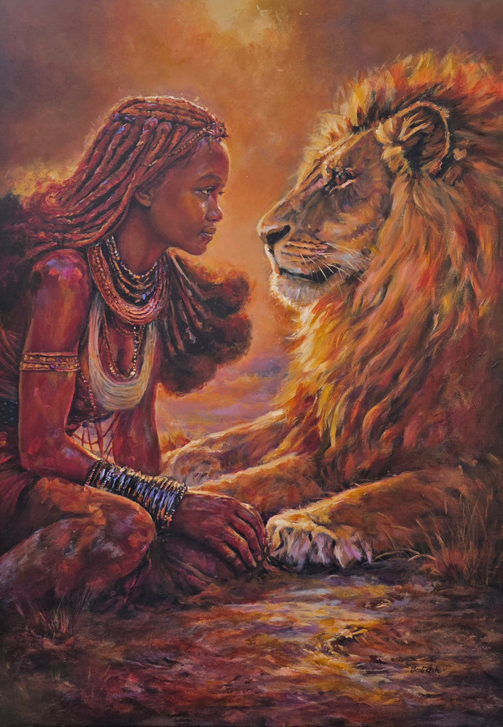 African Artwork inspired by the Himba Tribe
