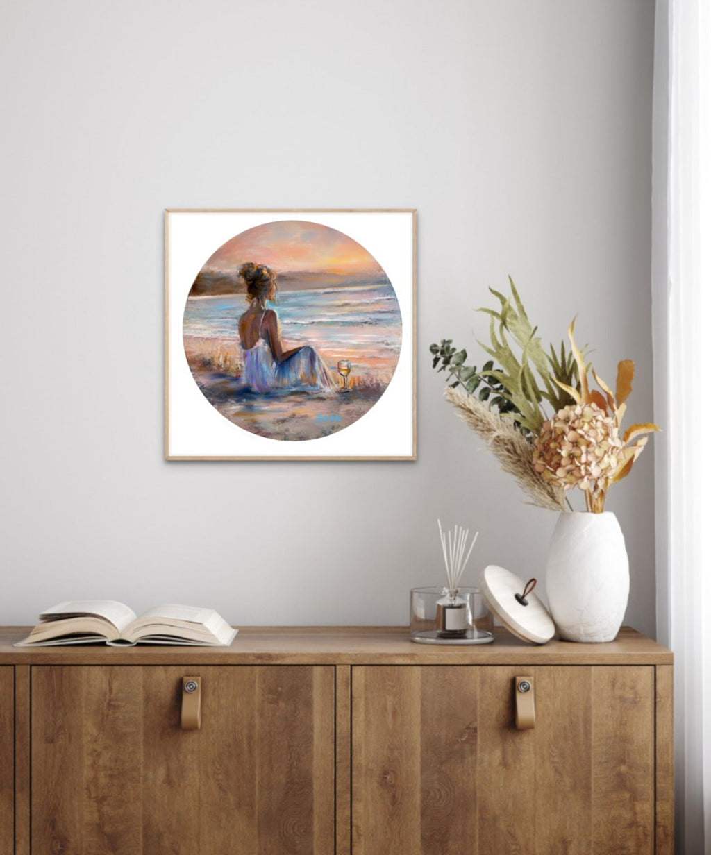 Sun Sand and Serenity  — 30×30cm, 12×12" Print only