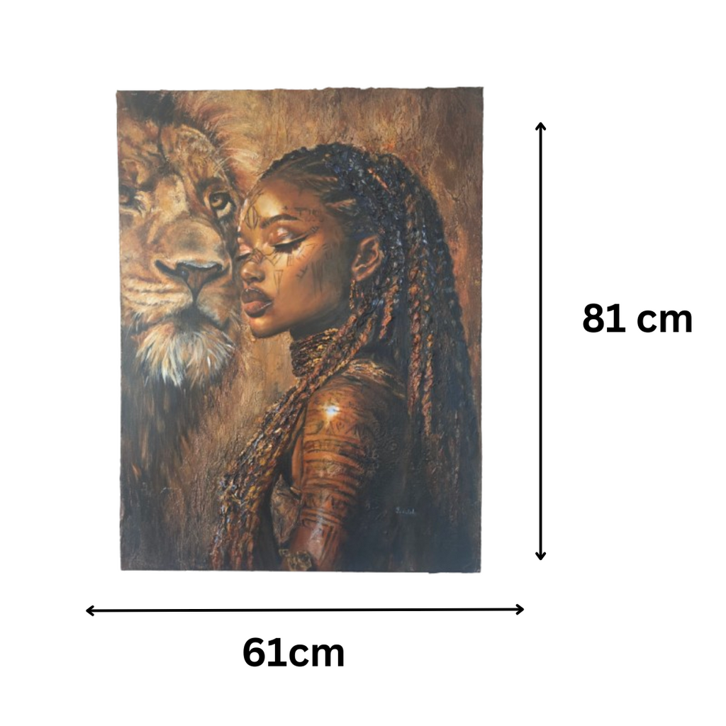 Monase Queen Monase of South Africa (African Queens Textured Art)– OnaiiArt