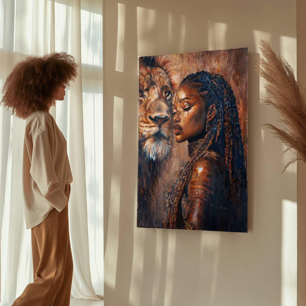 Monase Queen Monase of South Africa (African Queens Textured Art)– OnaiiArt