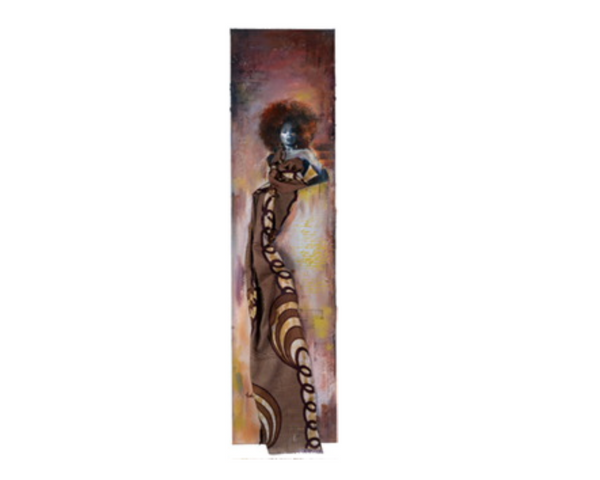 Kushite Queen Amanikhatashan, African Queens Textured_Art, African warrior queen, fabric art, art for Black History Month
