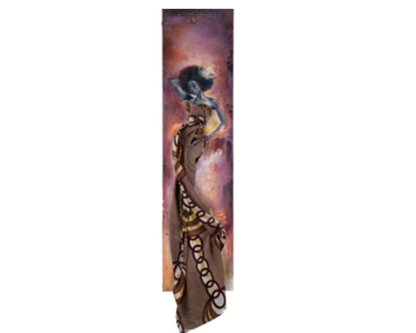 Kushite Queen Amantitere, African Queens Textured_Art, African warrior queen, fabric art, art for Black History Month