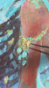 Close up video of mermaid art underwater painting, African Queen warrior queens 
of Kenya, textured art, African artwork.