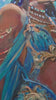 Close up video of mermaid art underwater painting, African Queen Warrior Queens  of Kenya, textured art, African artwork.
